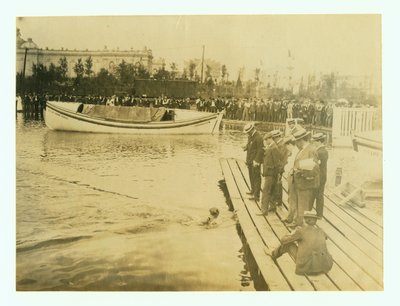 1904 Olympics - Daniels of the New York Athletic Club Winning the 440 Yard Swim by Unbekannt Unbekannt